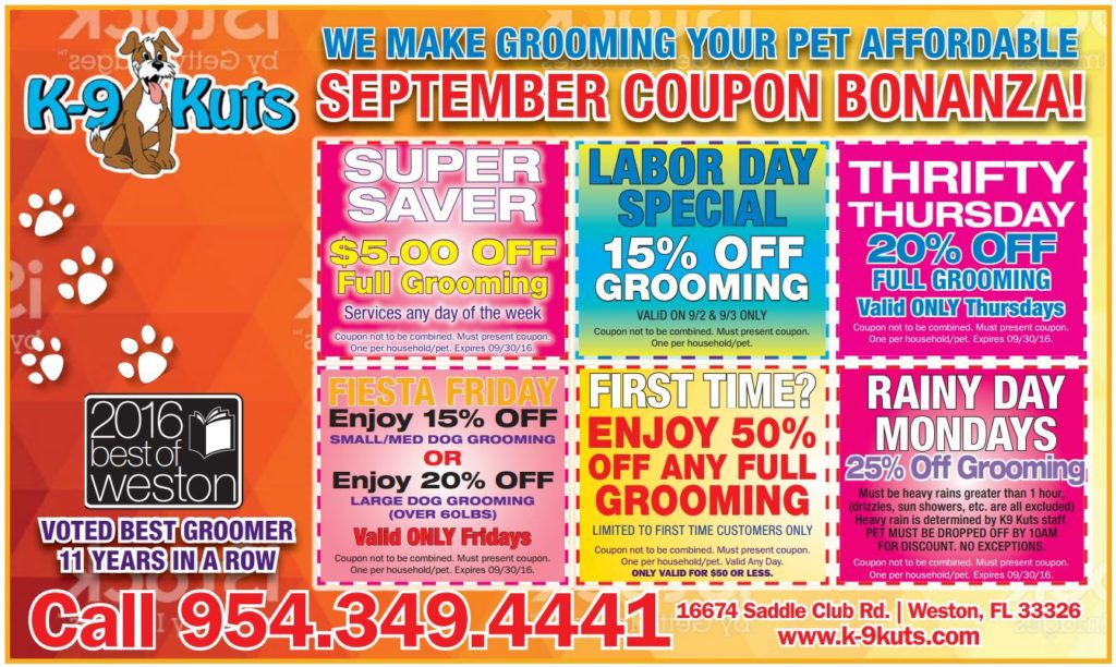 k-9-kuts-affordable-weston-dog-groomer-september-2016-coupons-special-prices