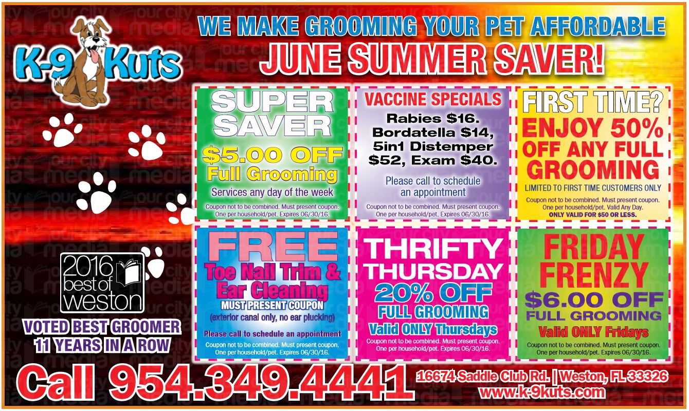 Weston’s Favorite Dog Groomer Offers Fathers Day Gift Ideas K9 Kuts